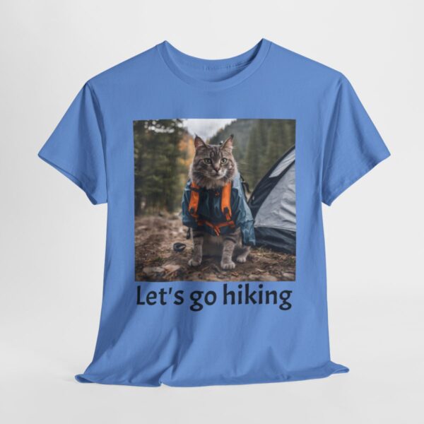 Camping/Hiking Cat Tee - Image 3