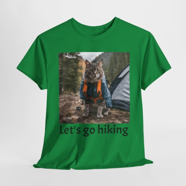 Camping/Hiking Cat Tee - Image 4