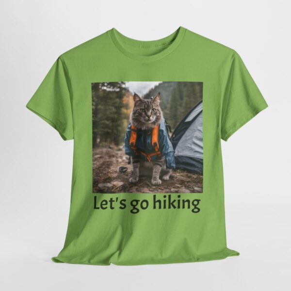 Camping/Hiking Cat Tee - Image 5